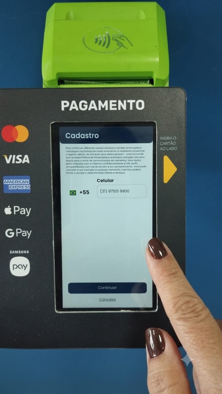 Digite o número do seu telefone com DDD para começar.